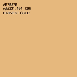 #E7B87E - Harvest Gold Color Image